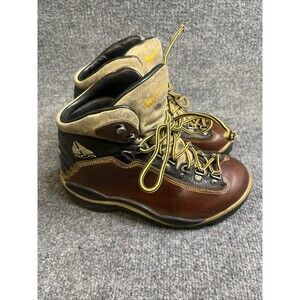 Nike ACG Zoom Air Boots Womens 5.5 Brown Black Leather Vintage Y2K Hiking Trail